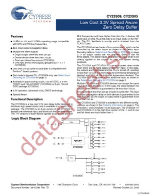 CY23S05SC-1T datasheet  